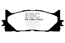 EBC UD1222 - 13+ Lexus ES300h 2.5 Hybrid Ultimax2 Front Brake Pads