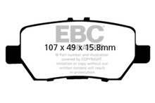 EBC UD1090 - 05-08 Acura RL 3.5 Ultimax2 Rear Brake Pads