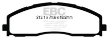 EBC UD1680 - 13+ Ford F250 (inc Super Duty) 6.2 (2WD) Ultimax2 Front Brake Pads