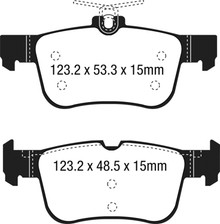 EBC UD1833 - 15+ Ford Edge 2.0 Turbo FWD Ultimax2 Rear Brake Pads