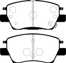 EBC UD1844 - 2016+ Chevrolet Cruze 1.4L Turbo (10.9in Front Rotor) Ultimax2 Front Brake Pads