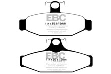 EBC UD295 - 83-87 Chevrolet Corvette (C4) 5.7 Ultimax2 Rear Brake Pads