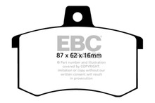 EBC UD228 - 91-95 Alfa Romeo 164 2.0 Turbo Ultimax2 Rear Brake Pads