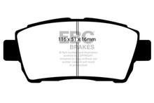 EBC UD822 - 11-15 Scion IQ 1.3 Ultimax2 Front Brake Pads