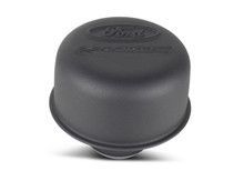 Ford Racing 302-216 - Black Crinkle Finish Breather Cap w/  Logo - Twist Type