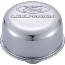 Ford Racing 302-220 - Chrome Breather Cap w/ Ford Mustang Logo