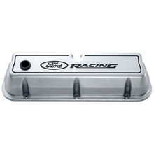 Ford Racing 302-001 - Logo Die-Cast Black Valve Covers Polished