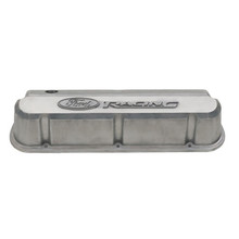 Ford Racing 302-146 - Slant Edge Valve Covers w/ Logo - Bare