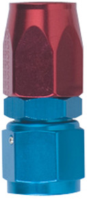 Fragola 100106 - 6AN Straight Power Flow Hose End - Blue/Red