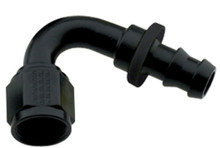Fragola 212012-BL - 12AN Push-Lite End 120 Degree - Black