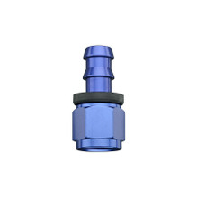 Fragola 200107 - 8AN x 3/8 (-6) Push-Lite End Straight - Blue