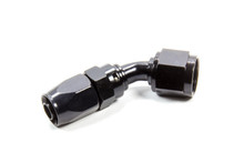 Fragola 224509-BL - 10AN Fem x -8AN Hose 45 Degree Reducing Hose End - Black