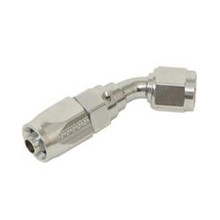 Fragola 224506-CH - 6AN x 45 Degree Pro-Flow Hose End Chrome