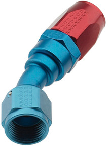 Fragola 223006 - 6AN x 30 Degree Pro-Flow Hose End - Blue/Red