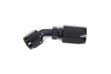 Fragola 254606 - 6AN x 45 Degree P/S Hose End Aluminum - Black Only