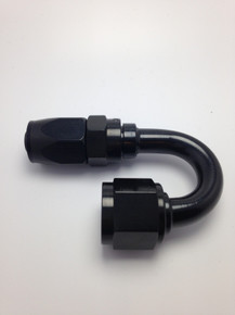 Fragola 231816-BL - 16AN x 180 Degree Pro-Flow Hose End - Black