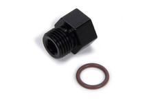 Fragola 481426-BL - 6AN Port Plug 9/16-18 w/ 1/8 FPT Port - Black