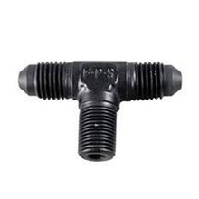 Fragola 482510-BL - 10AN Tee 1/2 NPT On The Side - Black