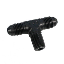 Fragola 482504-BL - 4AN Tee 1/8 NPT On The Side - Black