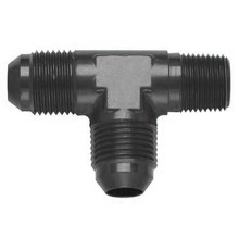 Fragola 482604-BL - 4AN Tee 1/8 NPT On The Run - Black