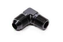 Fragola 482208-BL - 8AN x 3/8 NPT 90 Degree Adapter - Black