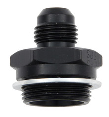 Fragola 491952-BL - 6AN x 7/8-20 Male Adapter-Dual Feed - Black