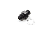 Fragola 491951-BL - 6AN x 9/16-24 Male Adapter-Holley - Black