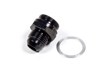 Fragola 491948-BL - 8AN x 7/8-20 Male Adapter-Dual Feed - Black