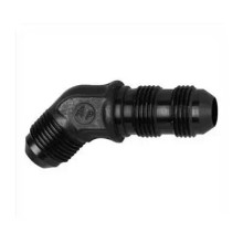 Fragola 483706-BL - 6AN x 45 Degree Bulkhead - Black