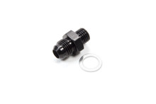 Fragola 491953-BL - 6AN x 12mm x 1.5 Male Adapter-Weber - Black