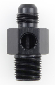 Fragola 495002-BL - Inline Gauge Adapter -6AN x 3/8 NPT - Black
