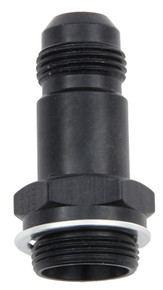 Fragola 491957-BL - 8AN x 7/8-20 Male Adapter- Dual Feed - Black