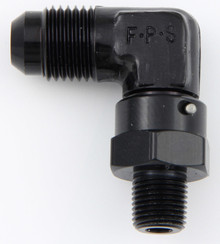 Fragola 499162-BL - 6AN x 1/8 NPT 90 Degree Swivel - Black