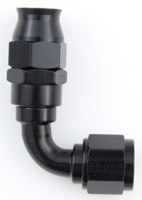 Fragola 689008-BL - 8AN Real Street x 90 Degree Hose End Black For PTFE Hose