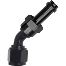 Fragola 754506-BL - 6AN 45 Degree EZ Street Hose End Black