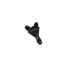 Fragola 900613-BL - Y-Fitting -12AN Male Inlet x -10AN Male Outlets Black