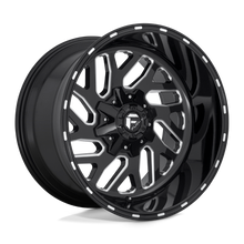 Fuel Wheels D58120208247 - Aluminum Wheels 20X12 Triton D581 8 On 165.1 Gloss Black Milled 125.1 Bore -43 Offset Mesh Spoke Fuel Off Road Wheels