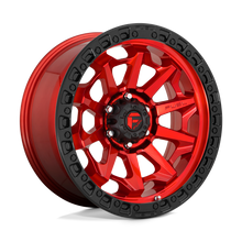 Fuel Wheels D6951890B550 - Aluminum Wheels 18X9 Covert D695 5 On 139.7 Candy Red Black Bead Ring 87.1 Bore 1 Offset Multi Spoke Fuel Off Road Wheels