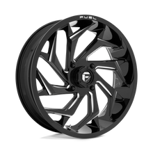 Fuel Wheels D7532070A644 - D753 Reaction 20X7 Gloss Black Milled
