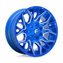 Fuel Wheels D77020909850 - Aluminum Wheels 20X9 Twitch D770 6 On 135/6 On 139.7 Anodized Blue MIlled 106.1 Bore 1 Offset Fuel Off Road Wheels