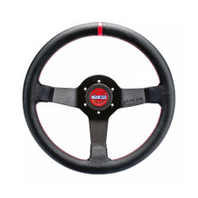 Sparco 015R330CHAMPION - Steering Wheel R330 Champion Black Leather / Red Stiching