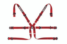 Sparco 04819H2RS - BELT 6 PNT 2in FORMULA RED