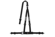 Sparco 04608DF1NR - Belt 2 Inch Black 3Pt Dbl Rel