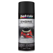 Duplicolor Paint DE1654 - Dupli-Color Engine Enamel with Ceramic; Flat; Black; 12 oz