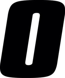 Hardline DD73B-0 - Dirt Digits 3pk 7 in. - High Gloss Number 0 - Black