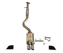 Invidia HS22TGCQ32RSL - 22+ Toyota GR Corolla Q300 Rolled S.S Tip Cat-Back