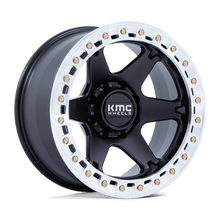 KMC KM238MD20105048N - Km238 Vi Beadlock 20X10 Satin Black W/ Machined Ring