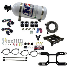 Nitrous Express 66442-10 - Dry Quad Stage Billet Crossbar Plate System 100-2000hp (4150 Flange) w/10lb Bottle