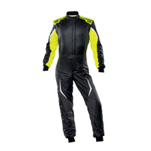 OMP Racing IA0-1859-B01-SF-178-58 - TECNICA EVO SUIT BLACK/Y ELLOW SIZE 58 FIA 8856-2
