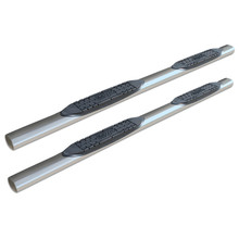 Raptor 0702-0648 - Oval Step Bar; 4 in.; Stainless Steel; Rocker Panel Mount;